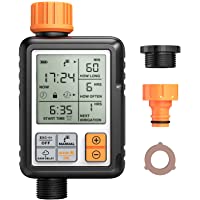 Homitt Temporizador de Riego Automático- Programador de Riego Jardín- Control Manual y Seguridad Infantil- con 1…